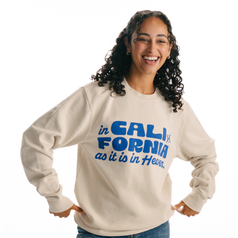Cali Ivory Crewneck Sweatshirt - Image 3