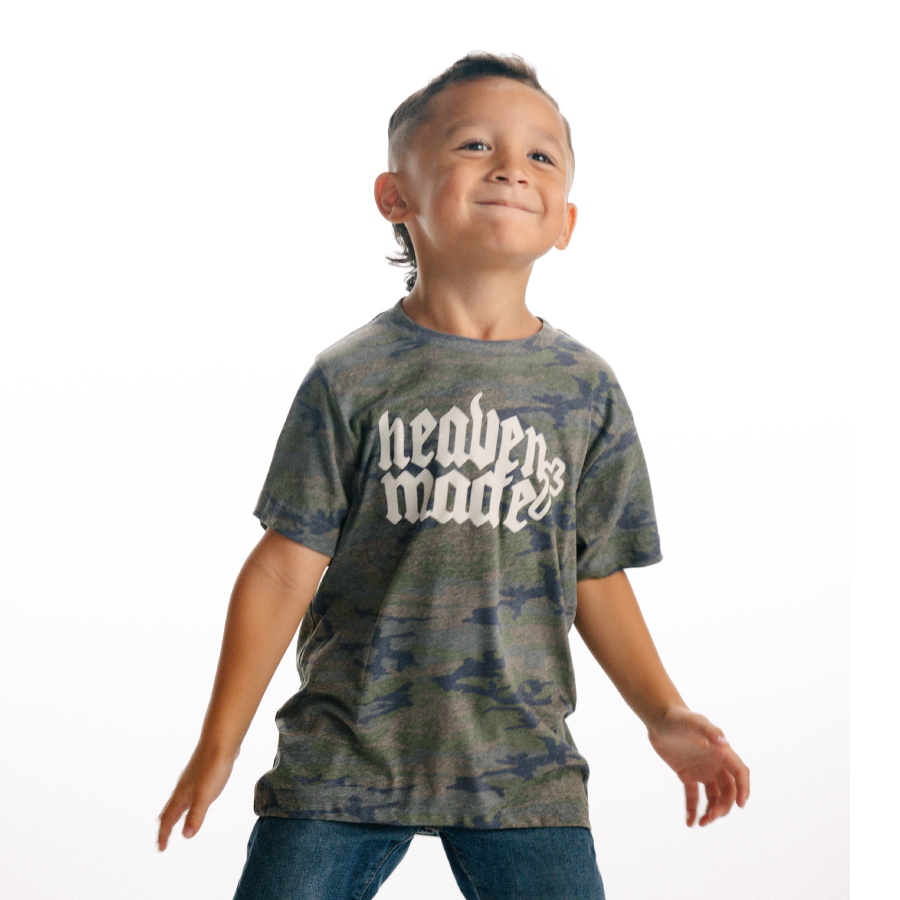 Heaven Made Vintage Camo Youth T-Shirt - Image 2